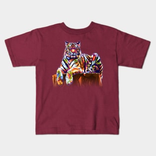 Colorful Tiger Kids T-Shirt